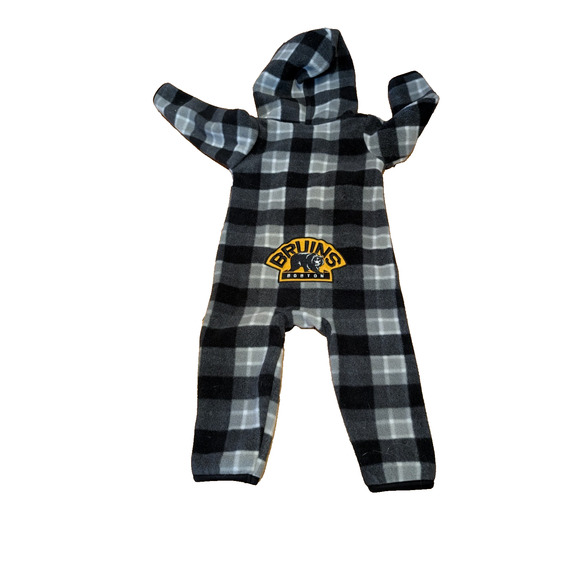 Boston Bruins Infant Zip Up Hooded Romper One Piece NHL 3-6 months - Picture 1 of 4